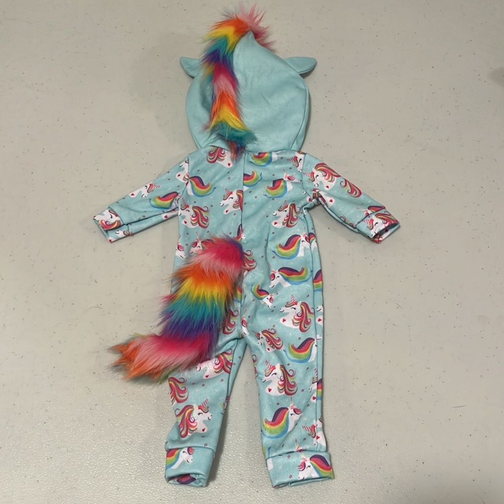 Unicorn Onesie for American Girl Doll - Picture 3 of 3